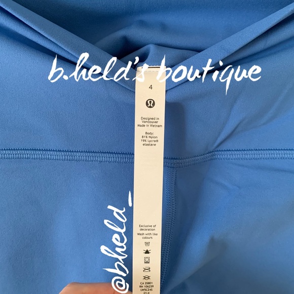 lululemon Align High-Rise Pant 28" in Blue Nile Size 4 Brand New NWT - Picture 4 of 16